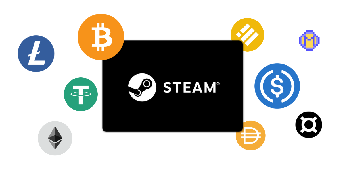 Sell or Buy Steam Gift Card with Crypto - Cheap Vouchers