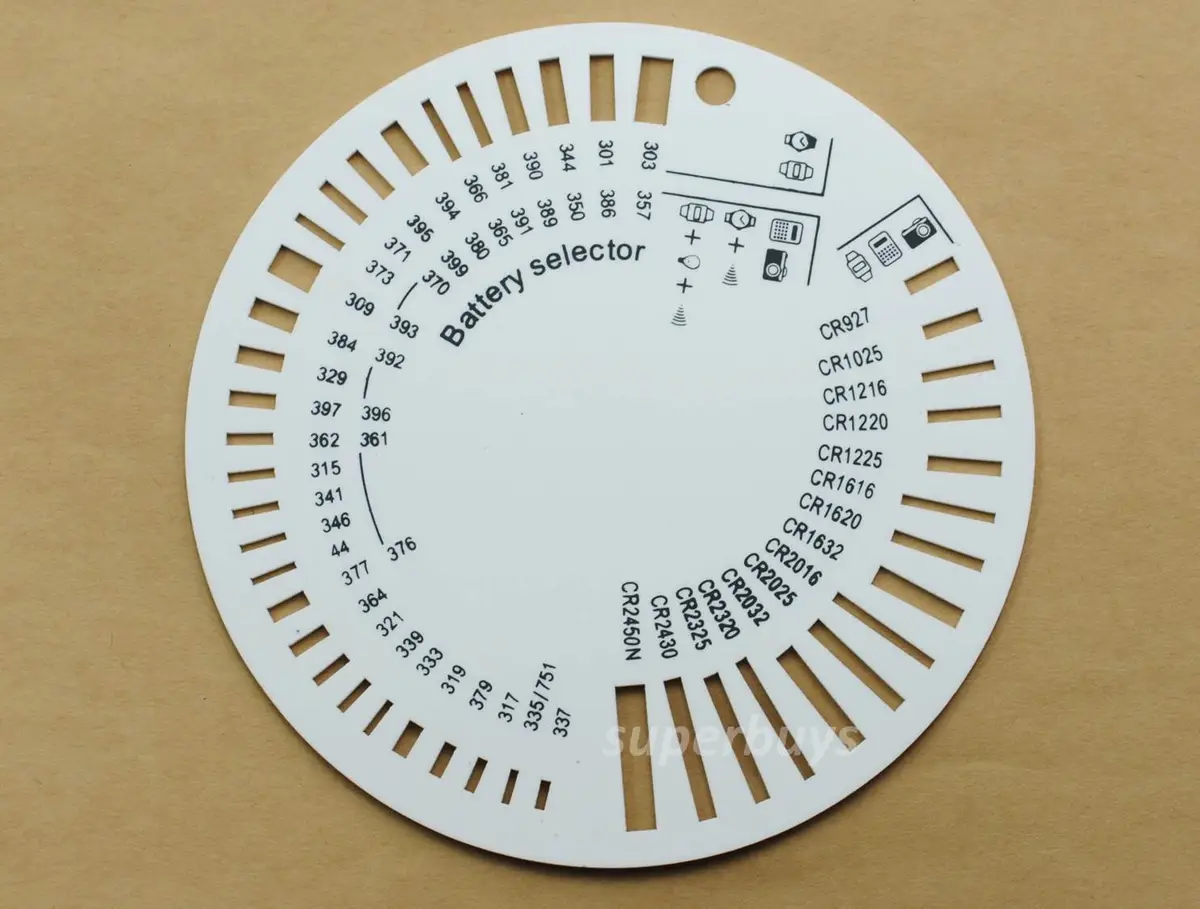 Watch Battery Cross Reference | Chart Guide