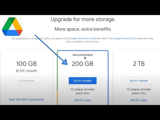 Buy more Google storage - Computer - Google Drive Help
