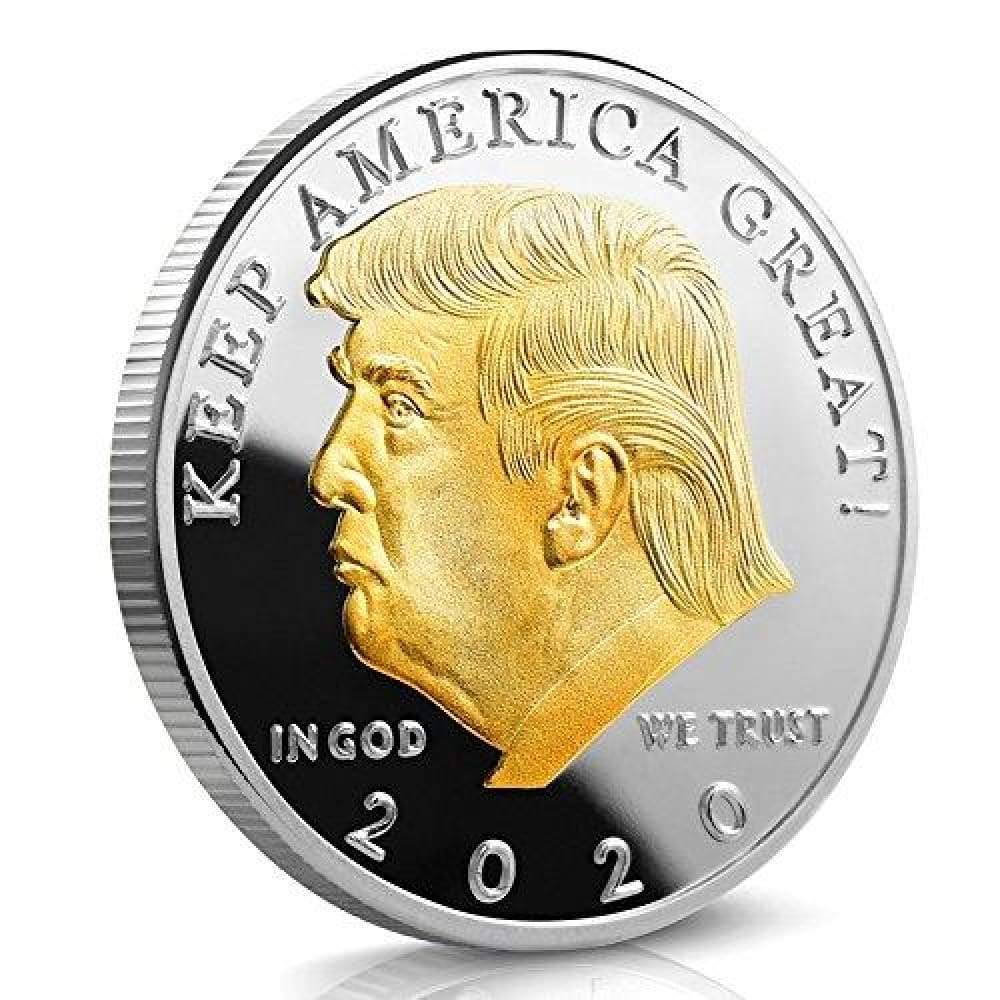 US President Donald Trump Gold Bar Commemorative Medal Souvenir Square Coin | PLB FIP UM