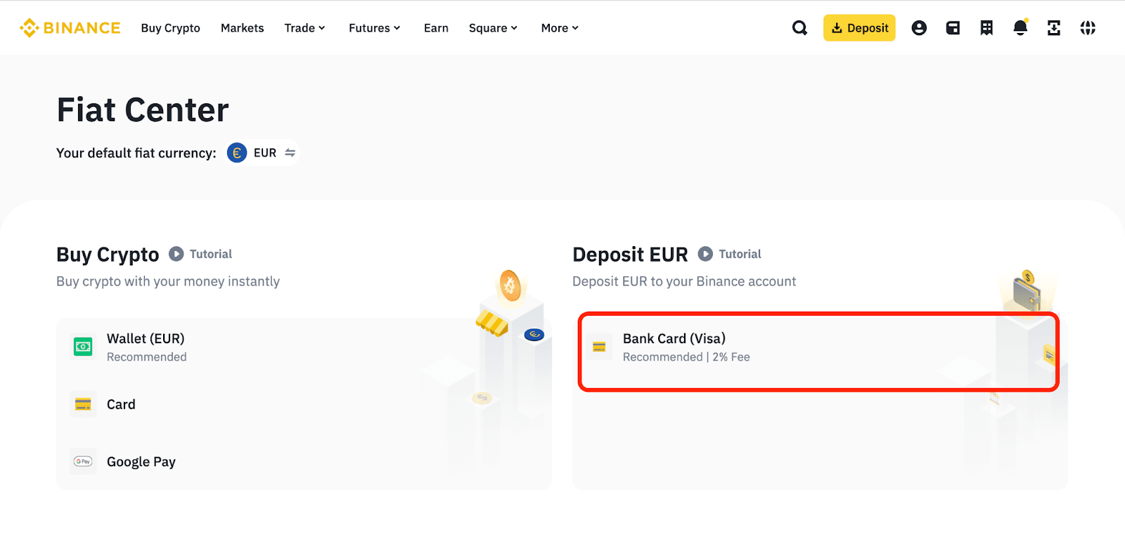 How to deposit and withdraw money in Binance