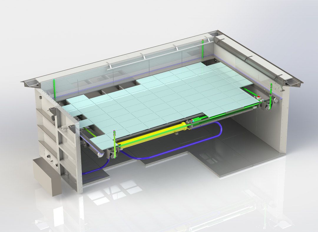 Movable Pool Floor for Residential Pool - AKVO Spiralift