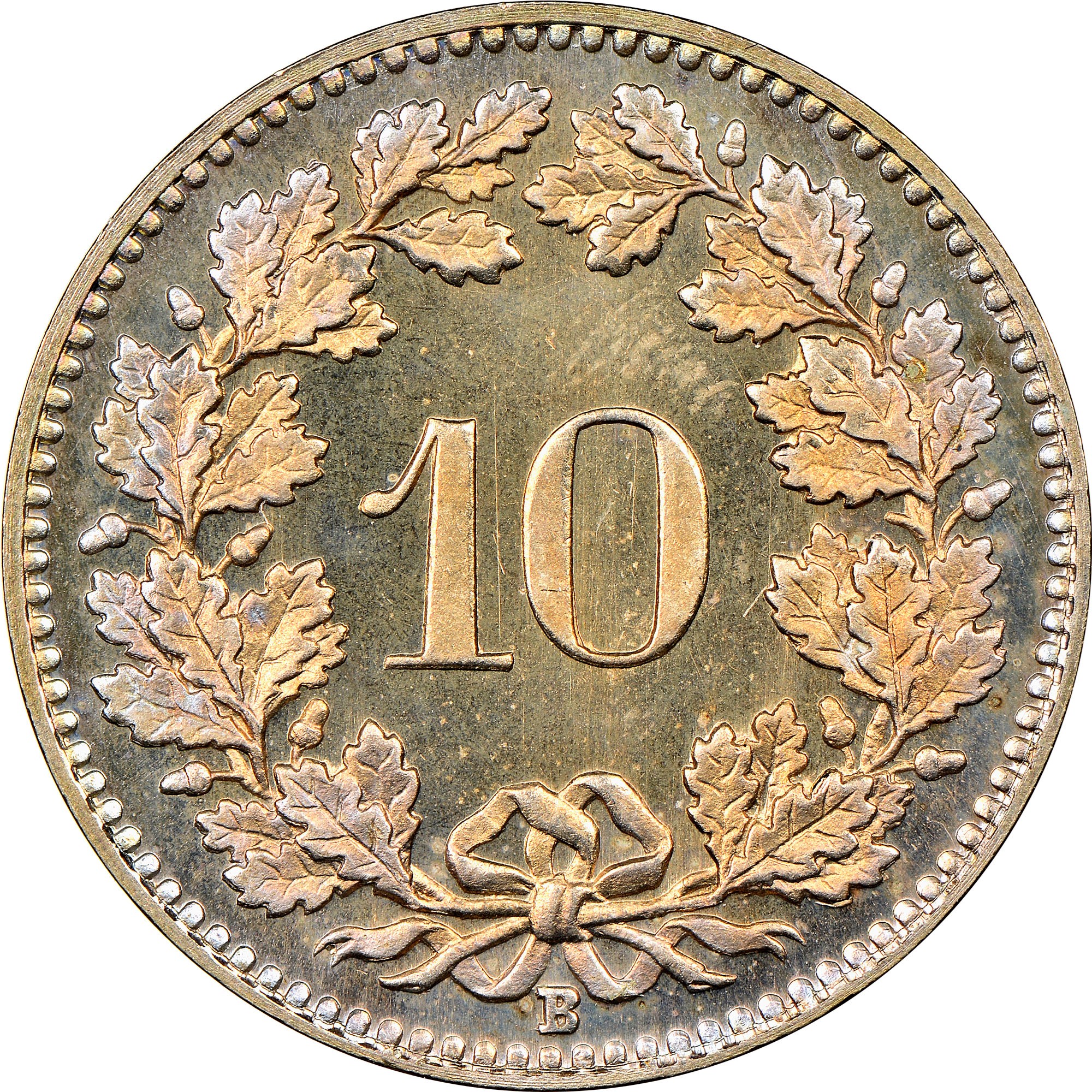 10 Rappen (Libertas; nickel) - Switzerland (date) – Numista