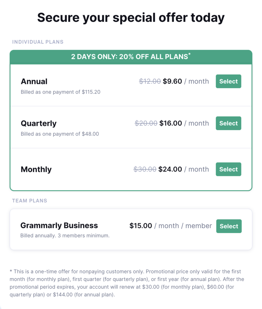 Grammarly Prices and Plans (): 25% Discount - Master Blogging