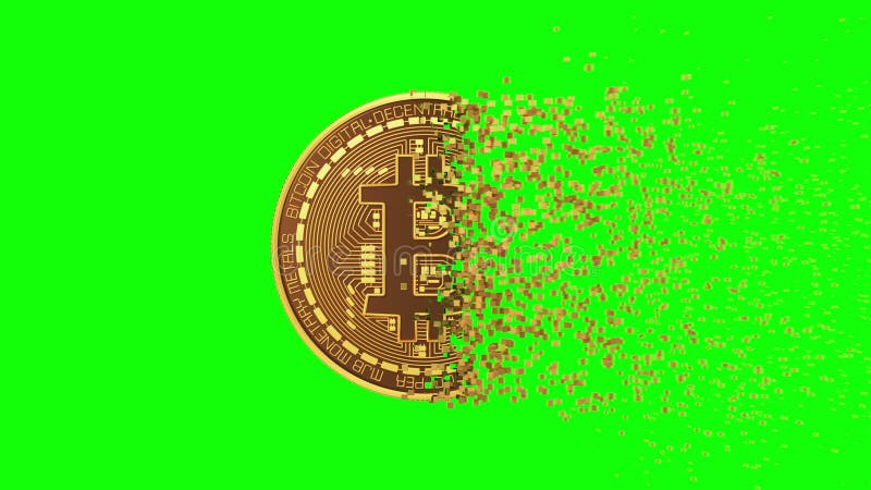 Crypto Coins Falling high quality green | Stock Video | Pond5