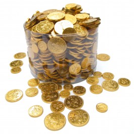 Gold Milk Chocolate Coins 1kg Bag | Sweets Shop UK