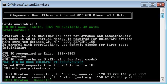 Dual GPU Mining ETH & ZEC - WORKING - Mining - Zcash Community Forum