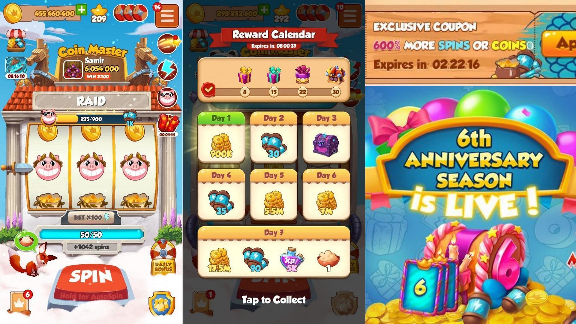 Today's Free Spins & Coins (Daily Coin Master Rewards )