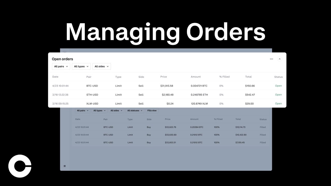 Coinbase Supported Order Types | Coinbase Help and Tutorials