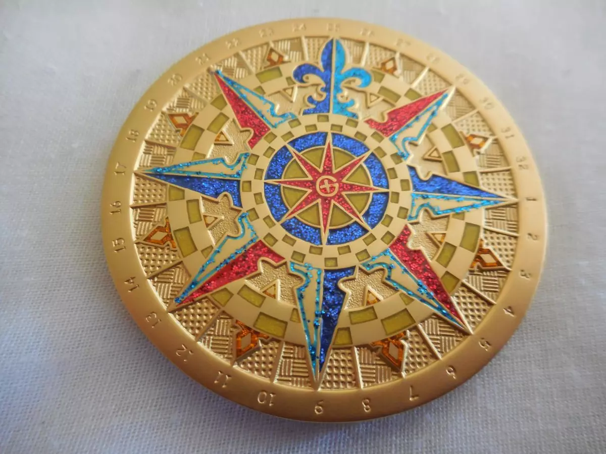 25 Compass Rose Geocoin Geotokens Geocoins : ecobt.ru: Sports, Fitness & Outdoors