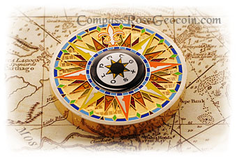 Compass Rose Geocoin