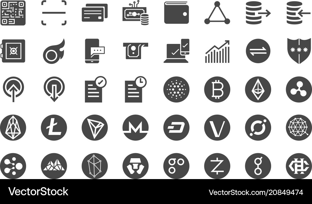 Cryptocurrency Icons Photos and Premium High Res Pictures - Getty Images