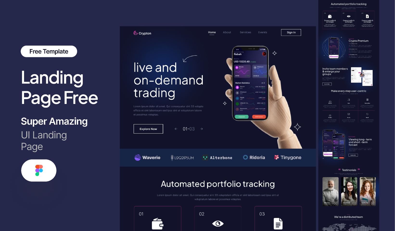 KrypLab - Bitcoin & Cryptocurrency Landing Page HTML Template - | Product Reviews and Ratings