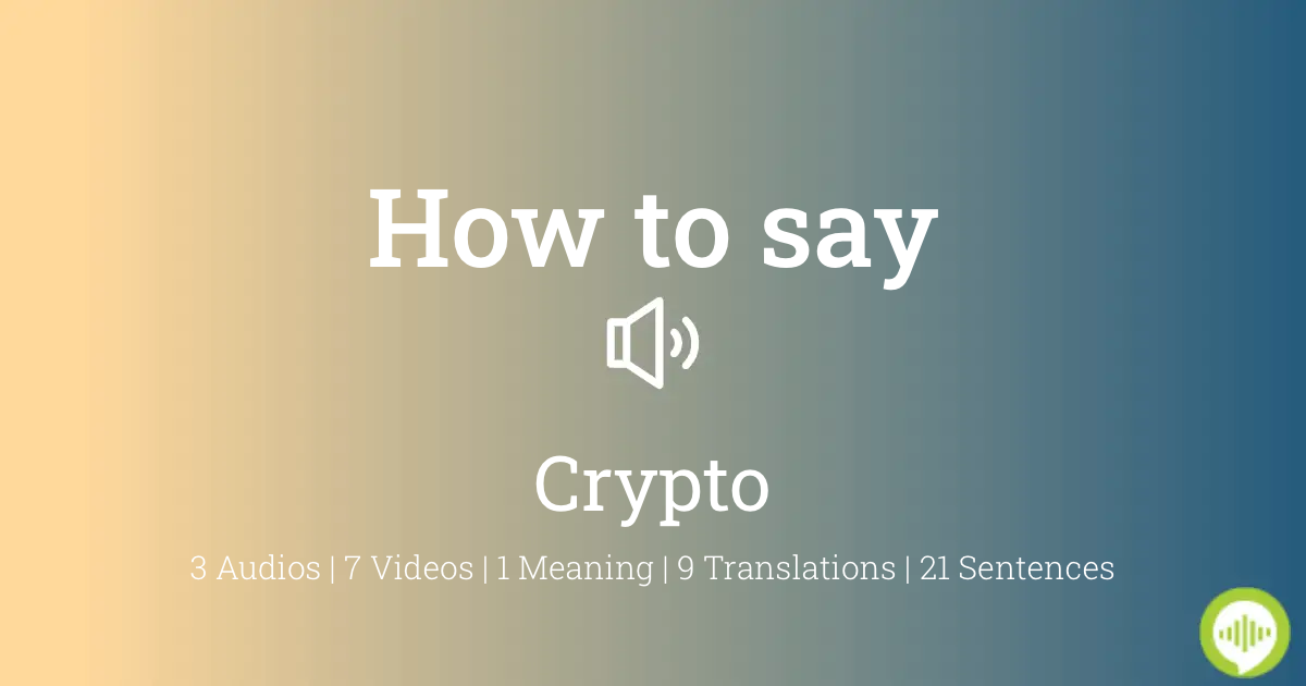 CRYPTOCURRENCY | Pronunciation in English