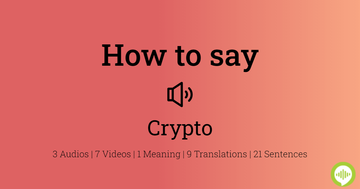 CRYPTOCURRENCY | Pronunciation in English