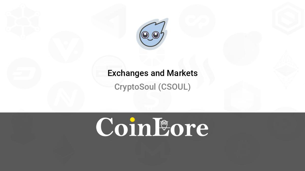 CryptoSoul price today, SOUL to USD live price, marketcap and chart | CoinMarketCap