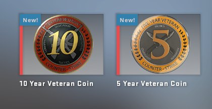 Cs go 5 year veteran coin by yfuchoa - Thingiverse