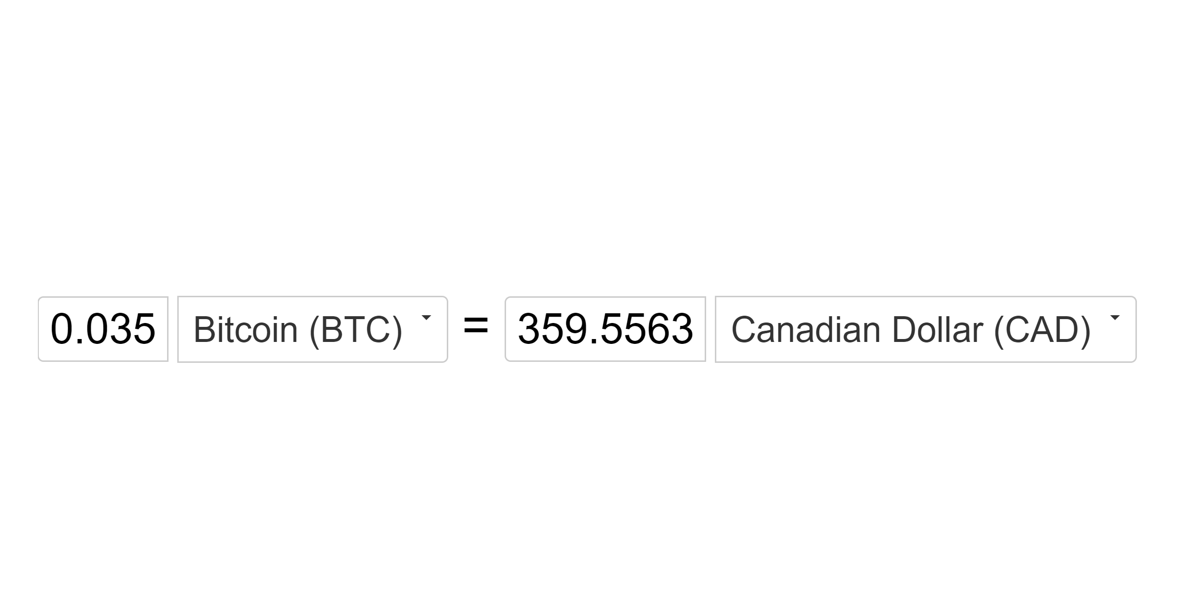 Convert 1 BTC to CAD (1 Bitcoin to Canadian Dollar)