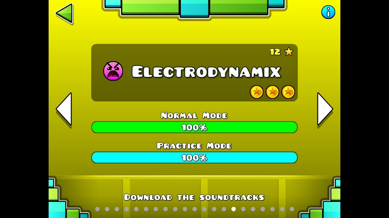 Electrodynamix % Complete All Coins | Geometry Dash (ESPAÑOL) Amino