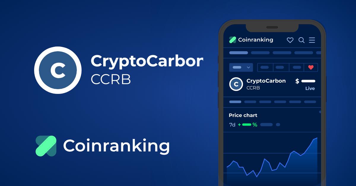 CryptoCarbon Price Today - CCRB Price Chart & Market Cap | CoinCodex