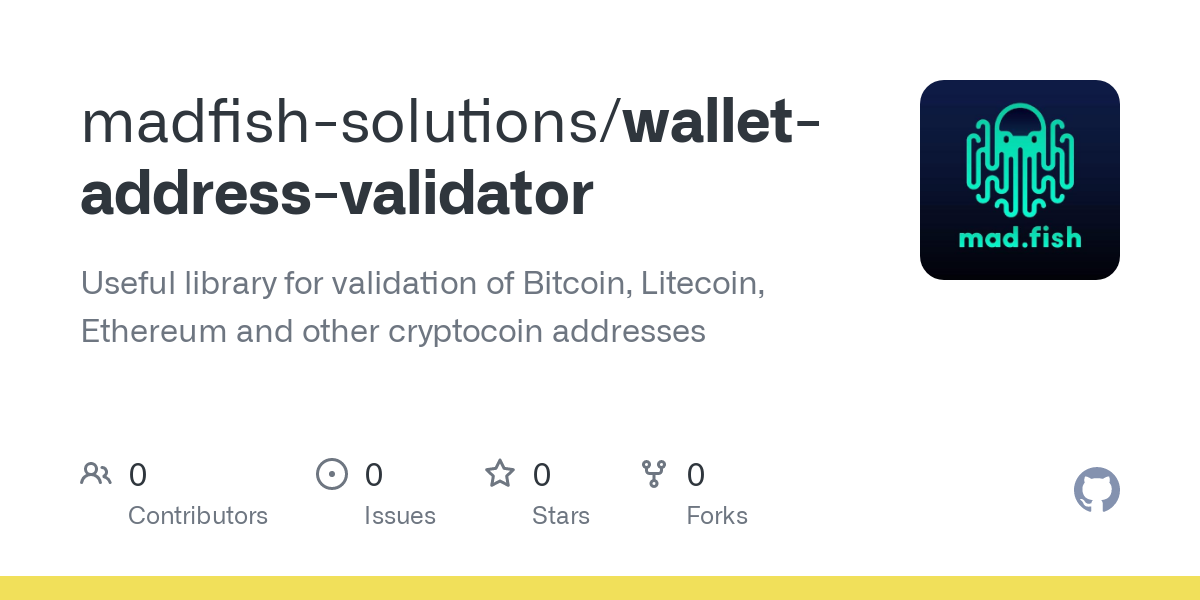 coin-address-validator | Yarn