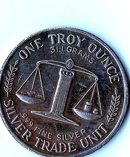1 Troy Oz Fine Silver Trade Unit Lady Liberty - Balances Round - The Mint
