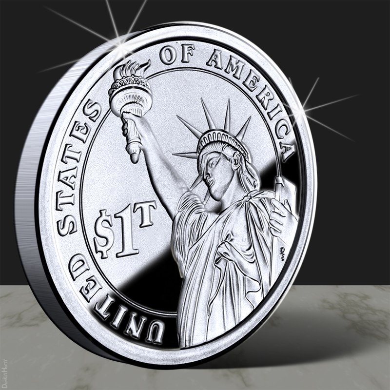 INFLATION Pure Silver Colored Proof Coin - Cameroon - Mint of Poland - The Coin Shoppe