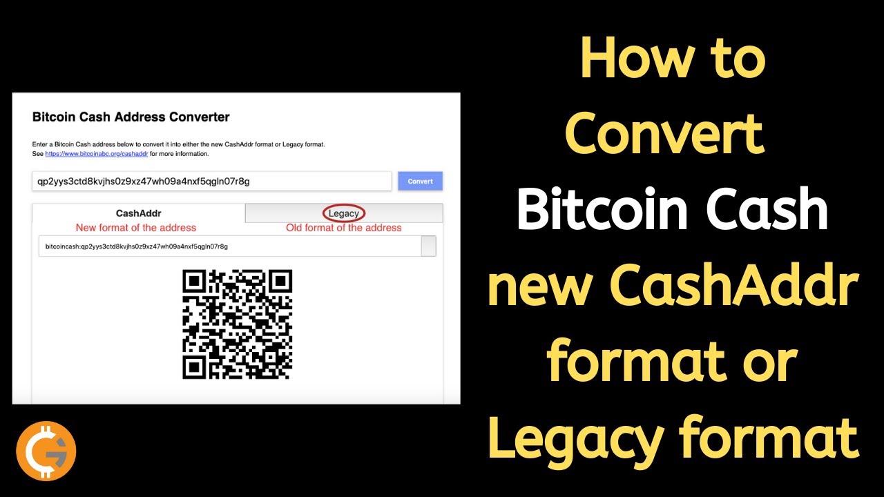 How to Convert Bitcoin Cash Address From Old to New Format and Back