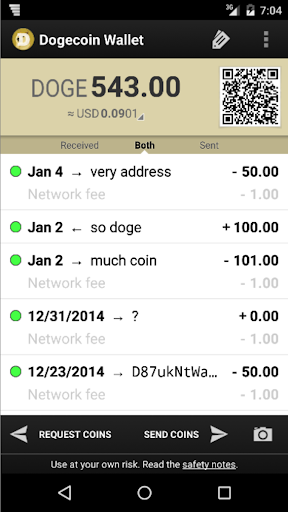 Dogecoin (DOGE) Free Crypto Wallet App, Create Dogecoin (DOGE) Address