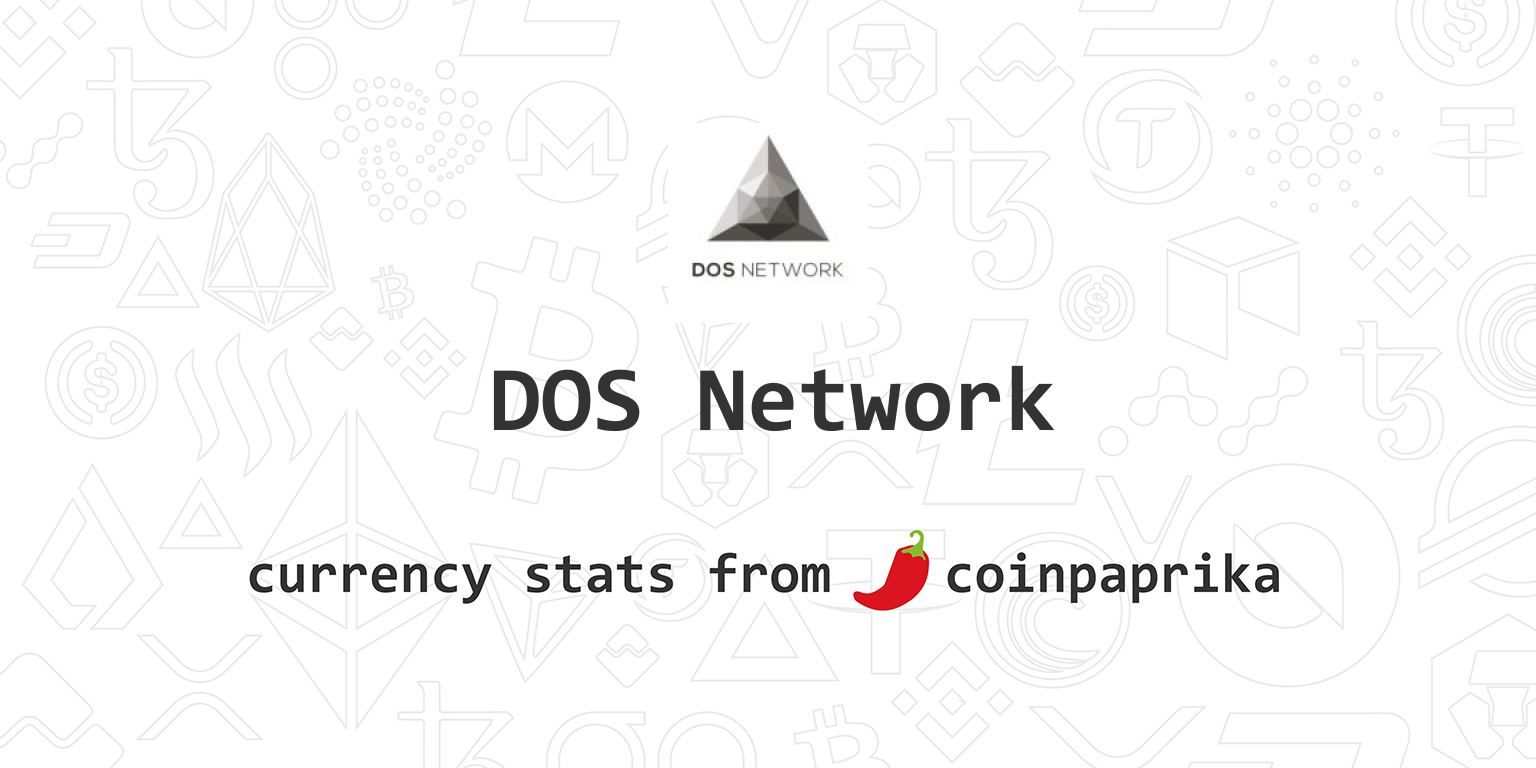 DOS Network Price Today (USD) | DOS Price, Charts & News | ecobt.ru