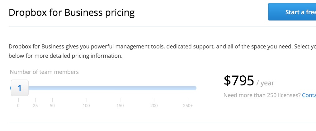 Upgrade Account - Dropbox Business