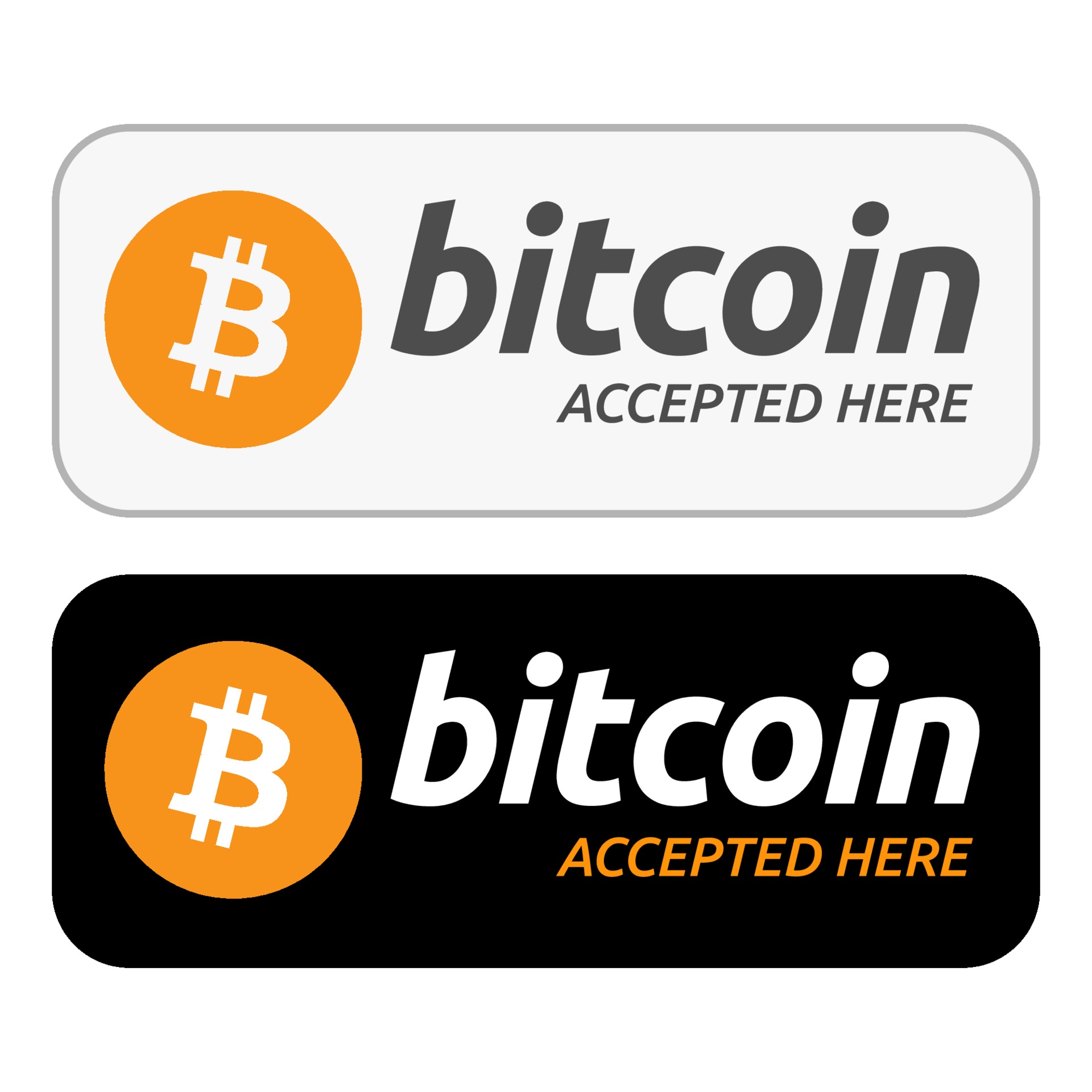 Bitcoin Accepted Here Cryptocurrency Two Tone Illuminated LED Neon Sign – Dope Neons