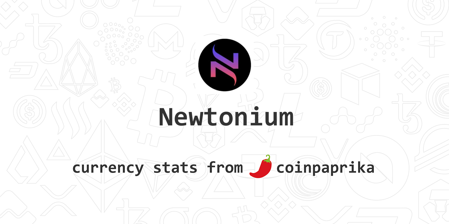 Newtonium price today, NEWTON to USD live price, marketcap and chart | CoinMarketCap