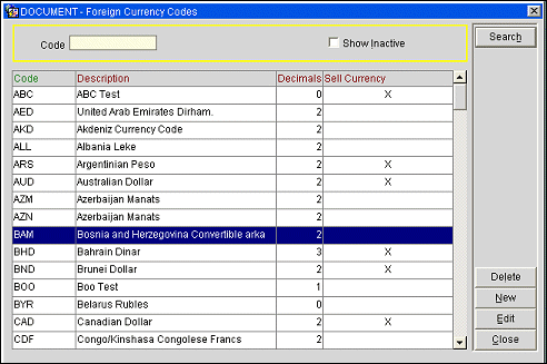 Currency Codes JMD - USS