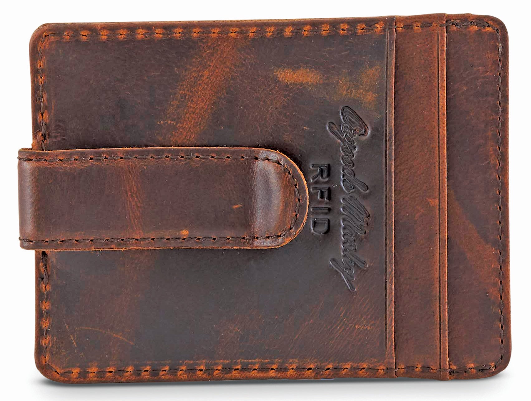 Black Money Clip Wallet: Slim & Durable for Front-Pocket Carry - Popov Leather®
