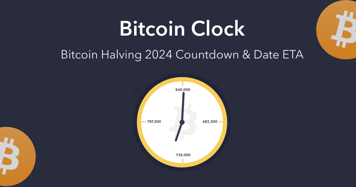 Next Bitcoin Halving Date & Countdown [BTC Clock]