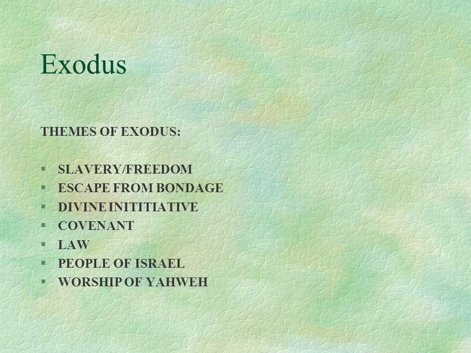 What does exodus mean?