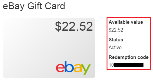 E bay $5 USA ebay - Gift Card - Digital Code | ebay