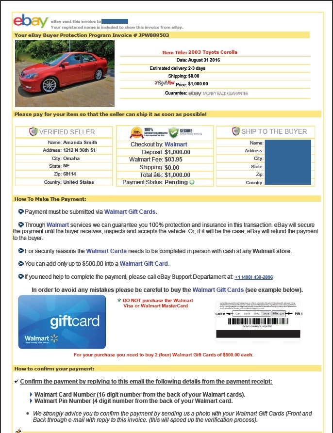 eBay Motors Scam: How To Spot and Get Your Money Back - Payback