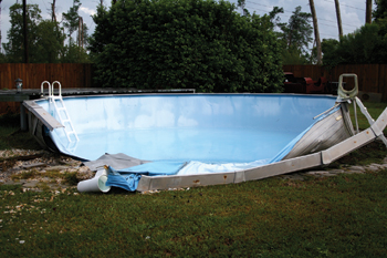 Winter Damage On Above Ground Pools & Prevention