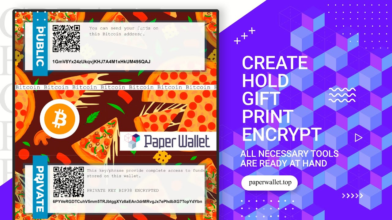 Bitcoin & Ethereum wallet generator - offline address paper Generating