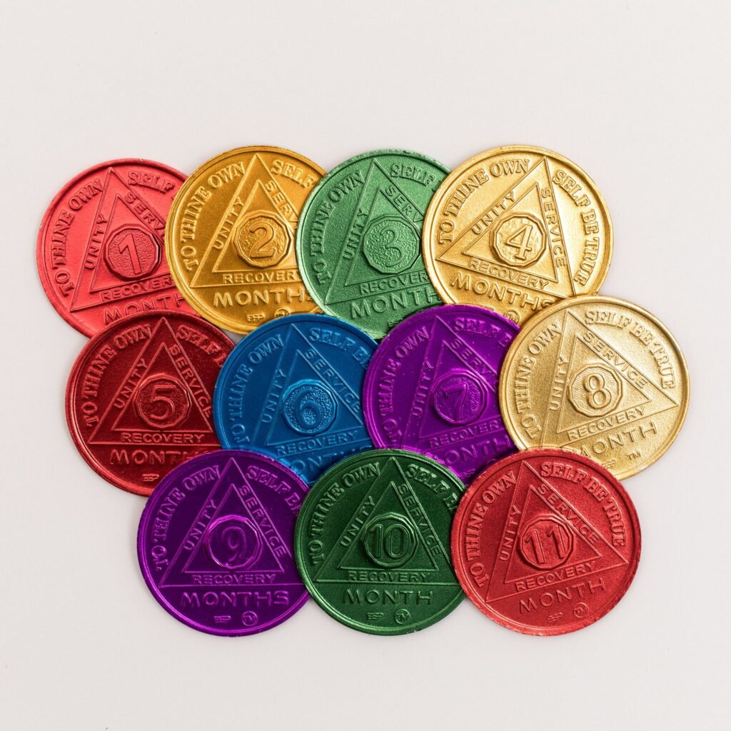 AA Sobriety Milestones (Chips/Coins): Colors & Meanings