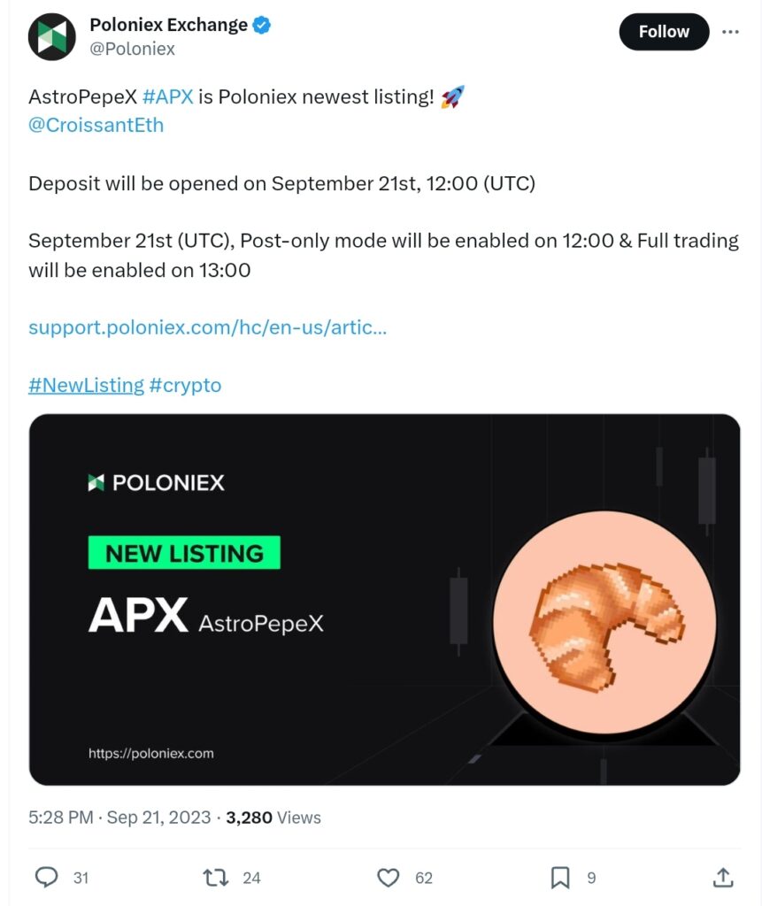 ApolloX Price Today - APX to US dollar Live - Crypto | Coinranking