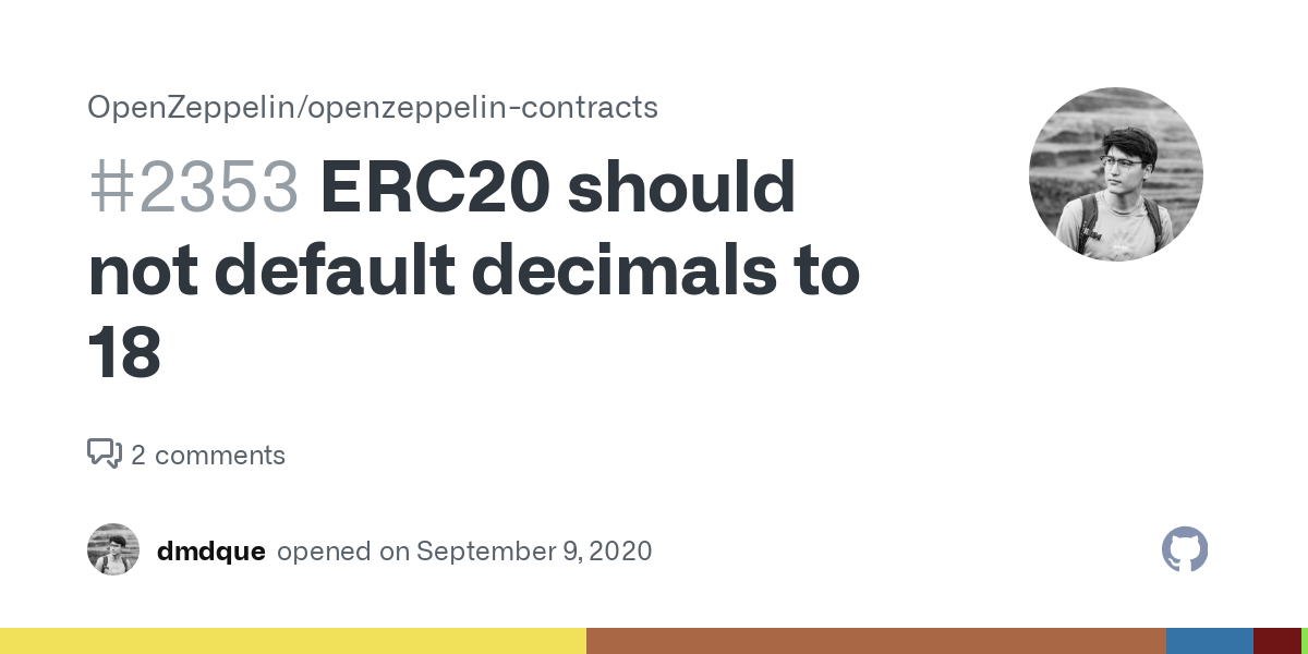 Understanding decimals for ERC20 token creation? - Contracts - OpenZeppelin Forum