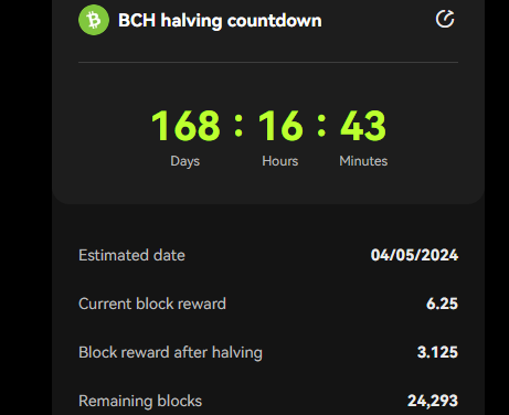 Bitcoin Block Reward Halving Countdown