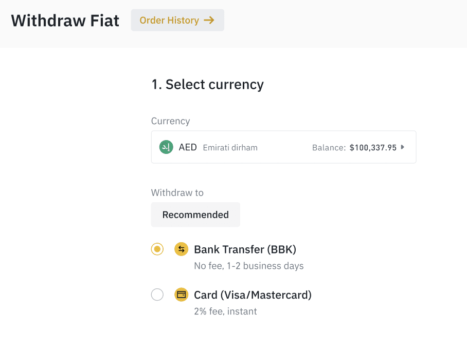 How to Withdraw to a Bank Account from Binance