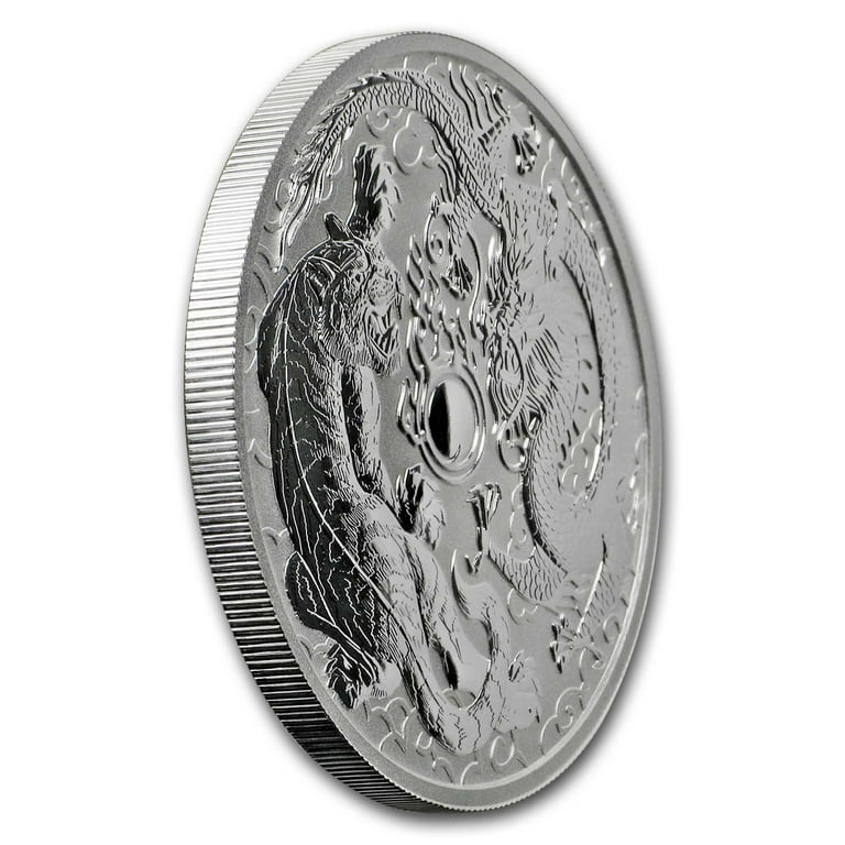 Chinese Dragon & Tiger 2oz Silver Coin | Direct Coins