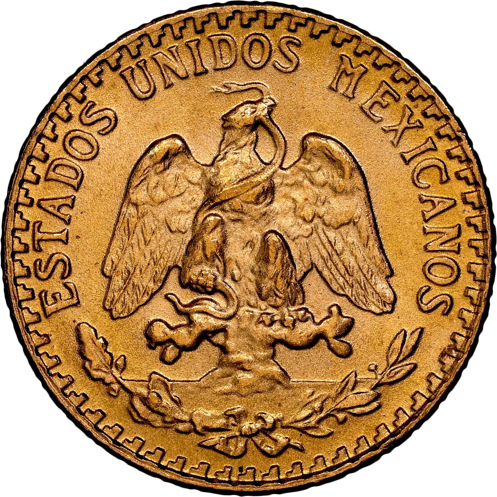 Gold coin of Mexico «2 Pesos»: buy, description, photo, price