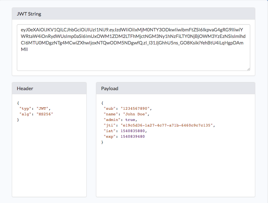 Online JWT Decoder