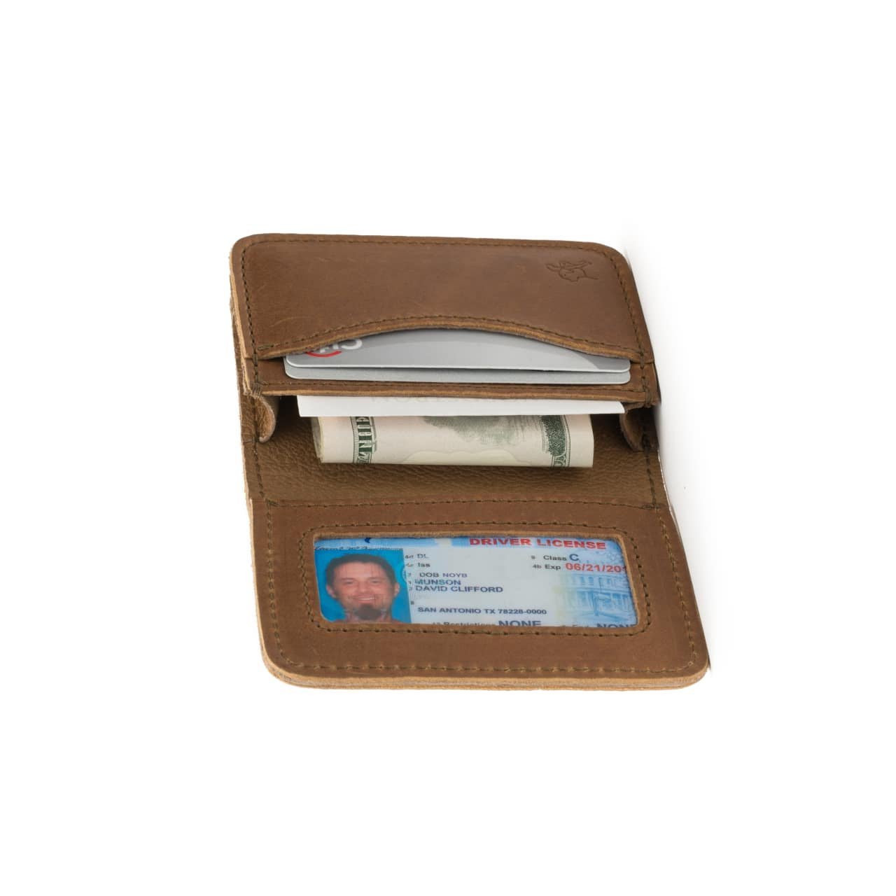 ID Card Holder From Leather | Grey | Oxhide Leather